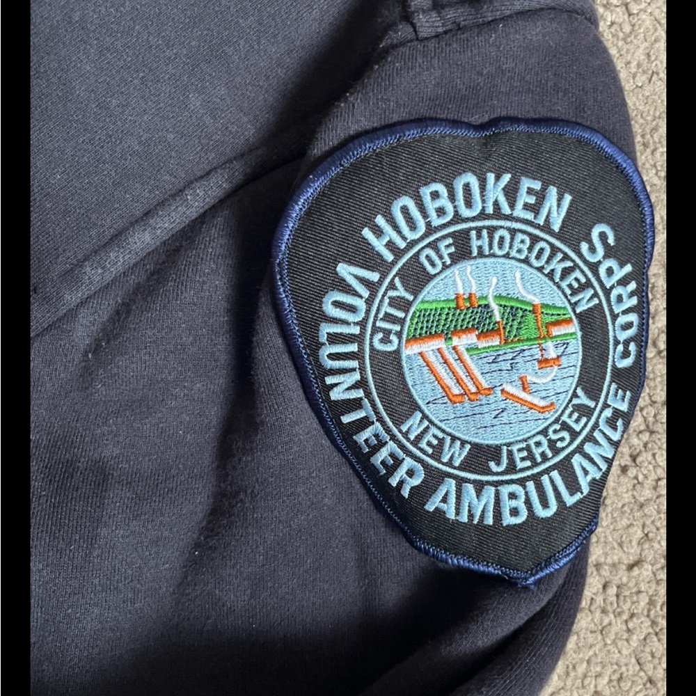 Black Quarter-Zip Pullover With Patch - image 2